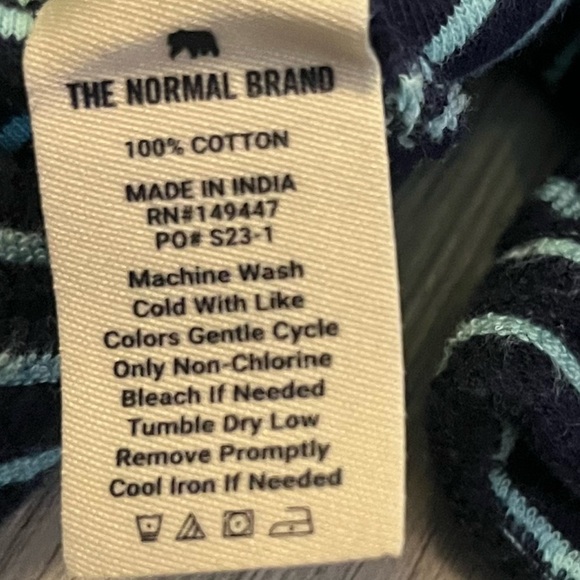 Normal Brand Terry Cotton Striped Polo - Picture 6 of 7